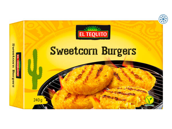 El Tequito Sweetcorn Burgers