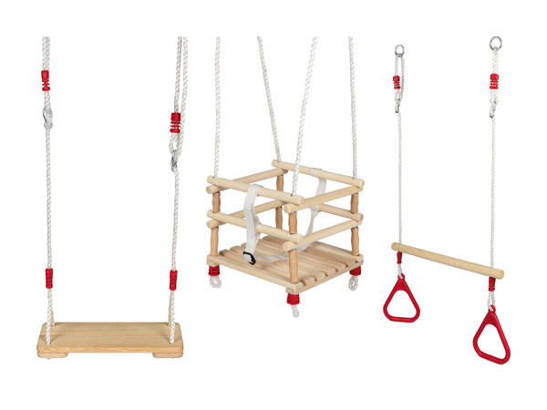 Balançoire bébé en bois