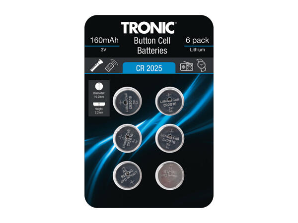 Tronic Button Cell Batteries