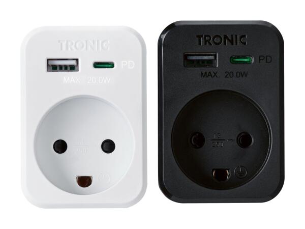 TRONIC(R) USB-oplader til stikkontakt