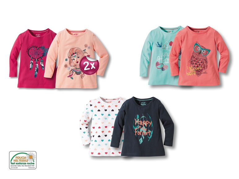 Maglia a maniche lunghe, 2 pezzi