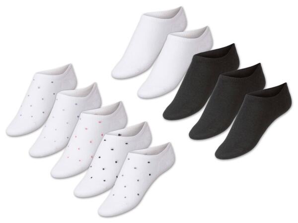 Damen Sneakersocken, 5 Paar