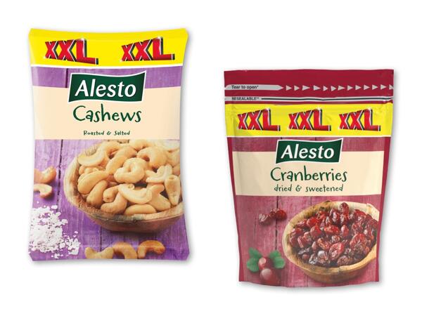 ALESTO Cashewnødder eller tørrede tranebær