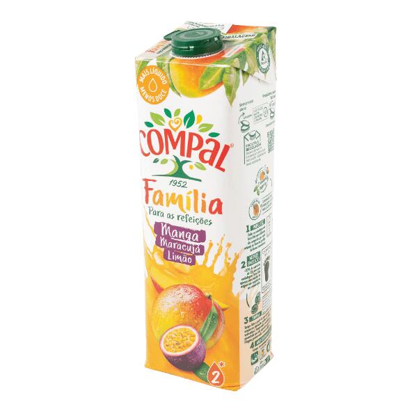 COMPAL(R) 				Nectar de mangue, fruit de la passion et citron