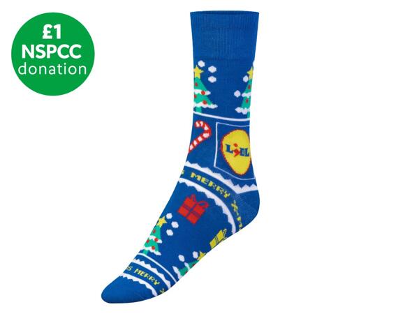 Adult's Lidl Christmas Socks - 1 Pair