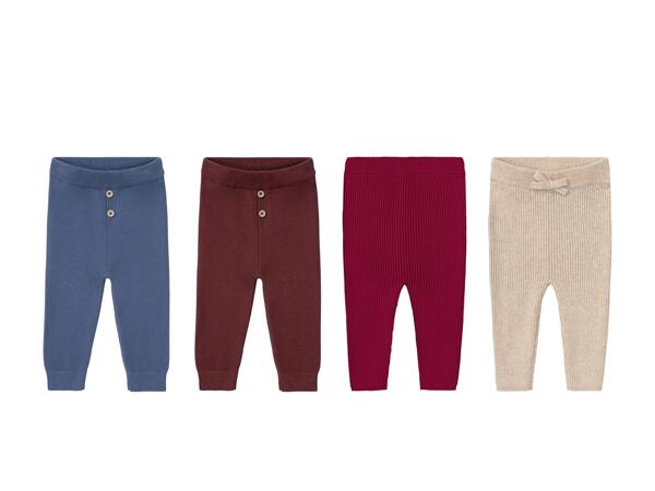 Pantalon en maille pour bébé