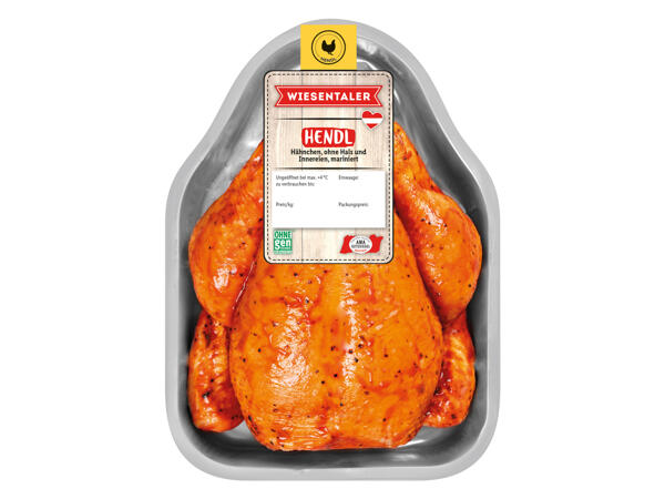 Frisches Hendl mariniert