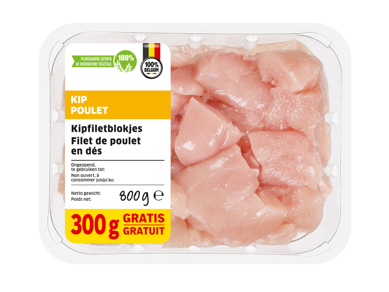 Kipfiletblokjes