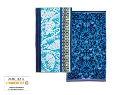 Velour Jacquard Beach Towel