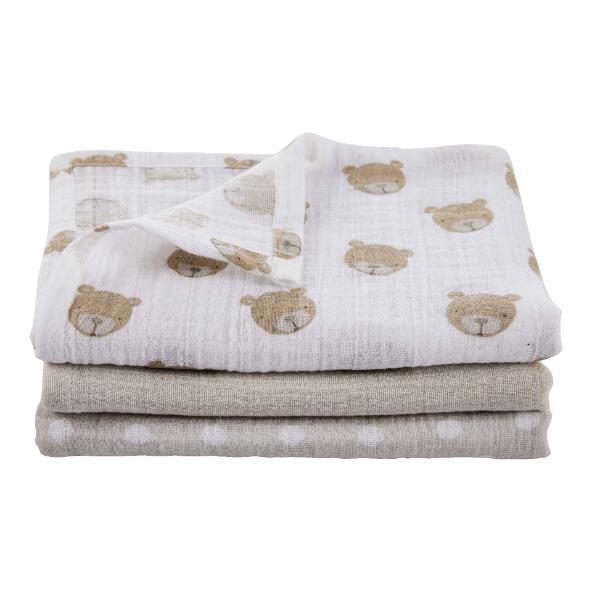 NOVITESSE(R) Chiffon en mousseline, 3 pcs