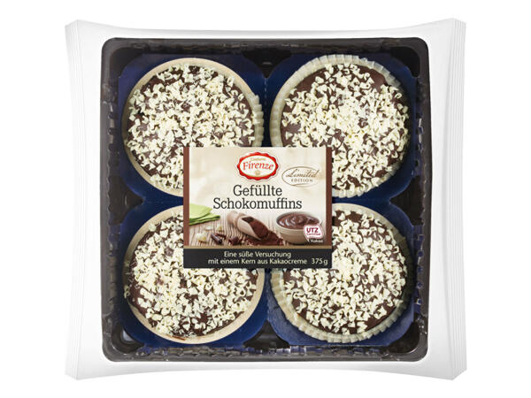 Gefüllte Schokomuffins