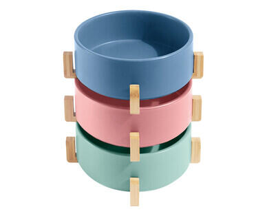 Designer Pet Bowl with Stand