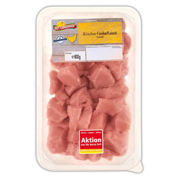 Hähnchen-Fonduefleisch