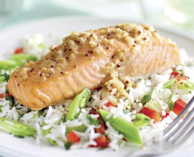 Specially Selected Lightly Smoked Scottish Salmon Fillets with Honey & Mustard Sauce