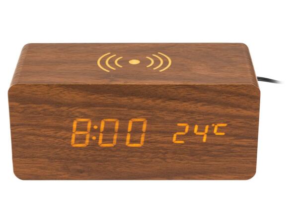 Digital Alarm Clock With QI Charging Station