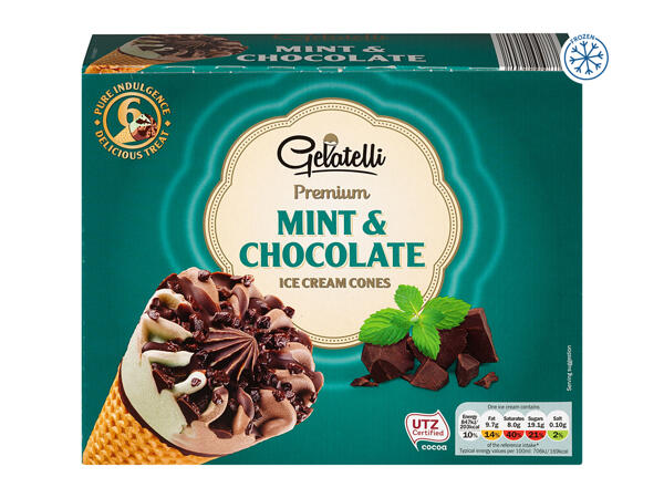 Gelatelli Premium Ice Cream Cones Assorted