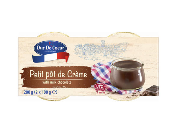 Dessert in glass pot