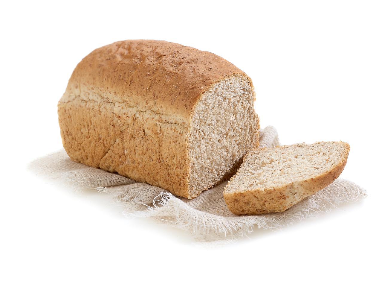 Vierkant bruin brood