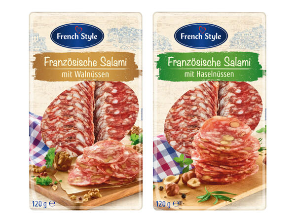 Französische Salami in Scheiben