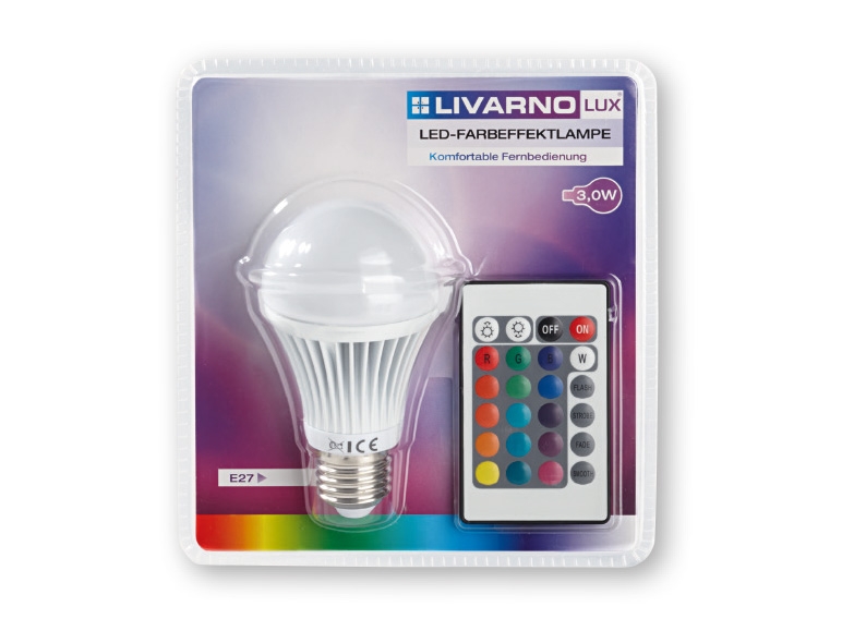 Livarno Lux(R) 3W LED Colour Effect Light Bulb