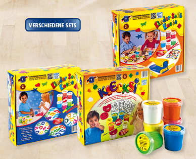 Kinder-Soft-Knete-/Klecksi-Malfarben-Set
