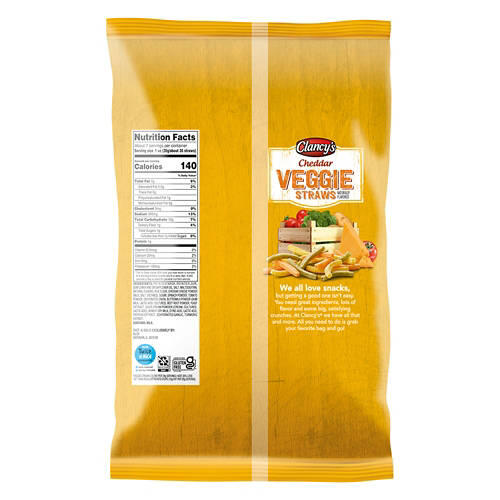 Cheddar Veggie Straws, 7 oz