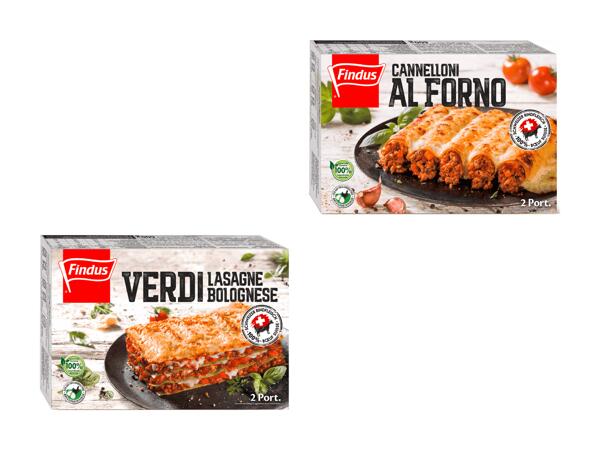 Findus Lasagne, Cannelloni