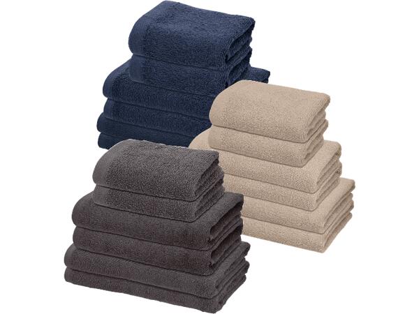 Frottéhanddukar, 6-pack