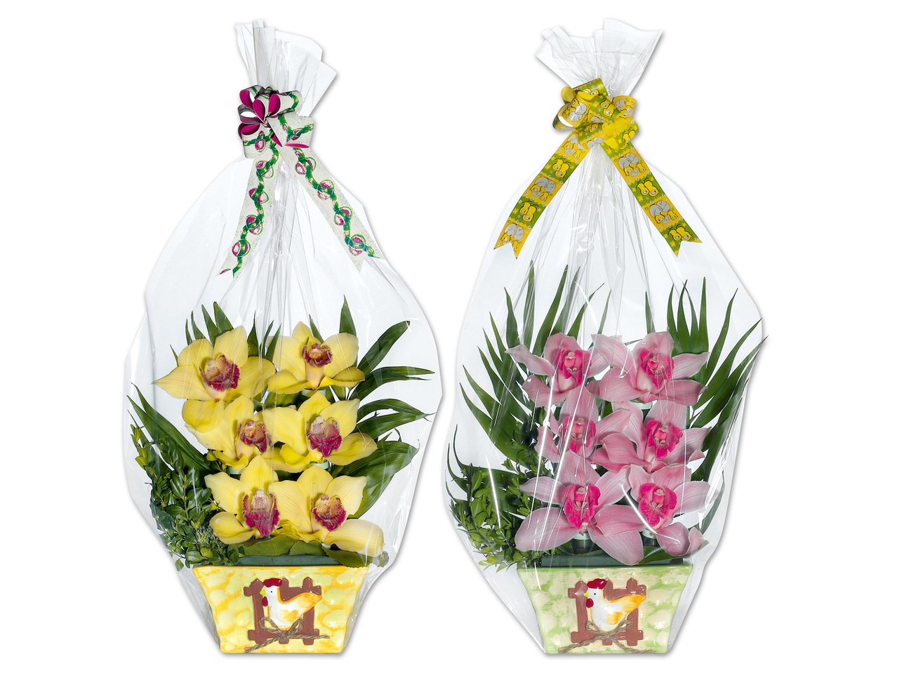 Orchideen 6er-Gesteck
