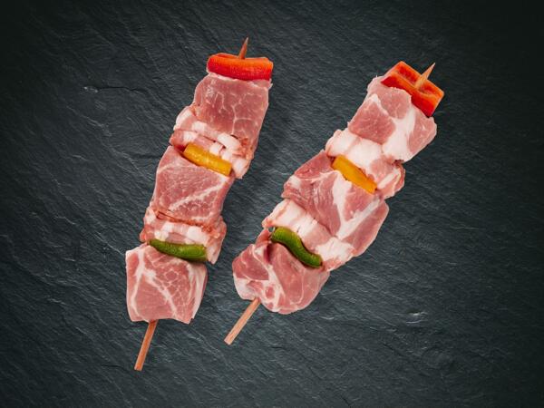 Spiedini di carne con peperoni