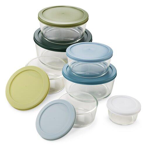 CROFTON Glasschalen mit Deckel, 8-teilig