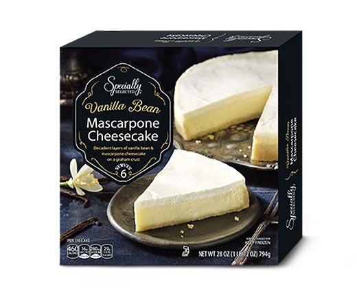 Specially Selected 
 Mocha or Vanilla Bean Mascarpone Cheesecake