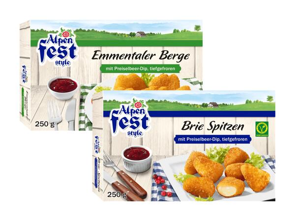 Brie Spitzen oder Emmentaler Berge