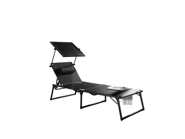 Houston Aluminium Sunlounger with Sun Shade