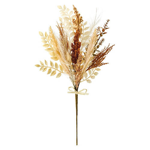 23" Tall Faux Floral Stem - Dried Yarrow Flowers