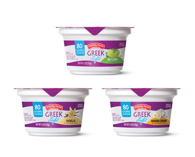 Friendly Farms 80 Calorie Greek Light Yogurt