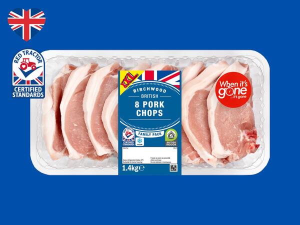 Birchwood 8 British Pork Chops