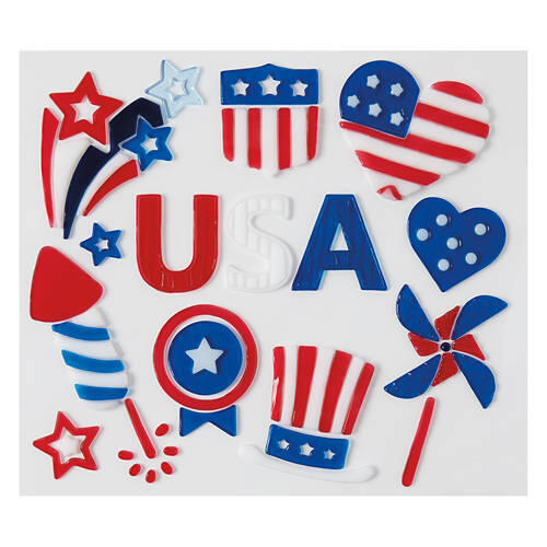 Americana Gel Clings - USA Icons