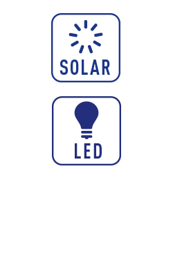 Lampe solaire pour arbres et arbustes