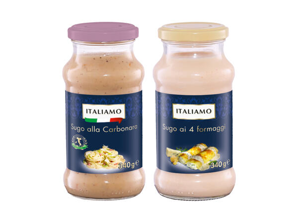 Carbonara Sauce or with 4 Cheeses