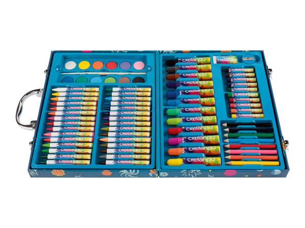 Crelando Kids' Art Case - 76 piece set