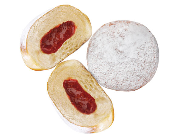 Krapfen mit Mehrfruchtfüllung