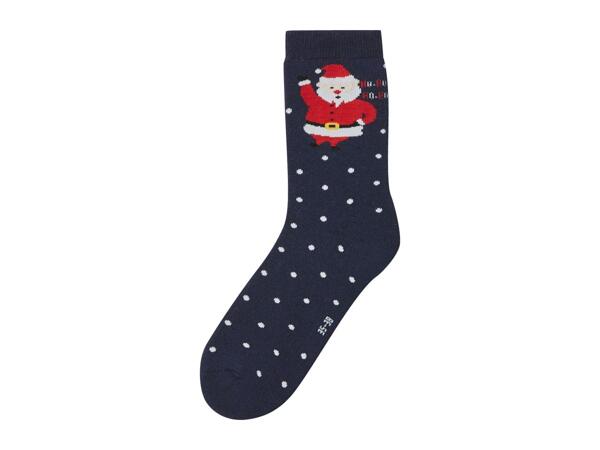 Esmara Older Kids' Navy & Green Thermal Socks - 2 Pairs