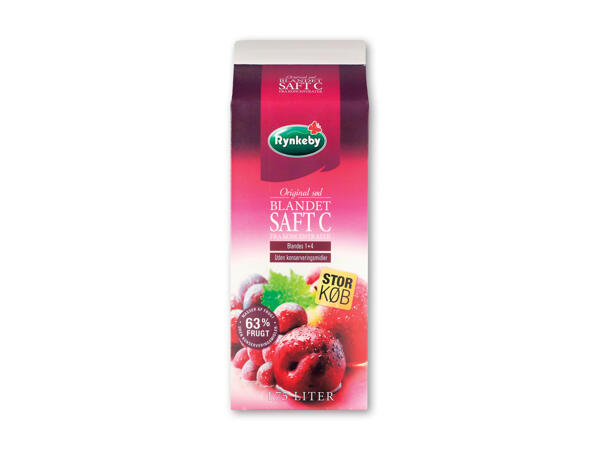 Blandet rød saft