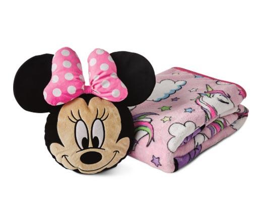 Character Pillow and Blanket Set