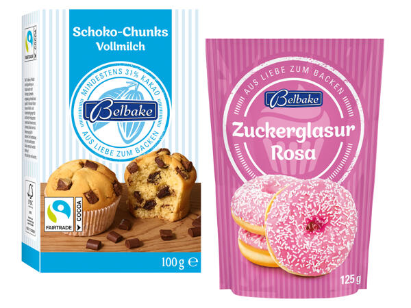 Schoko-Chunks oder Zuckerglasur