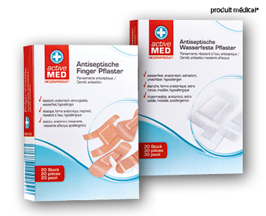 Pansements antiseptiques ACTIVE MED