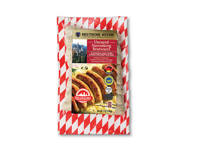 Deutsche Küche Nuremberg or Nuremberg Reduced Fat Bratwurst