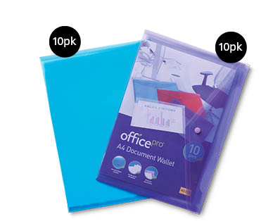 A4 Document Folder 10pk