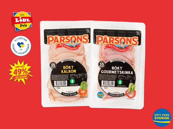 Pärsons gourmetskinka/ kalkon